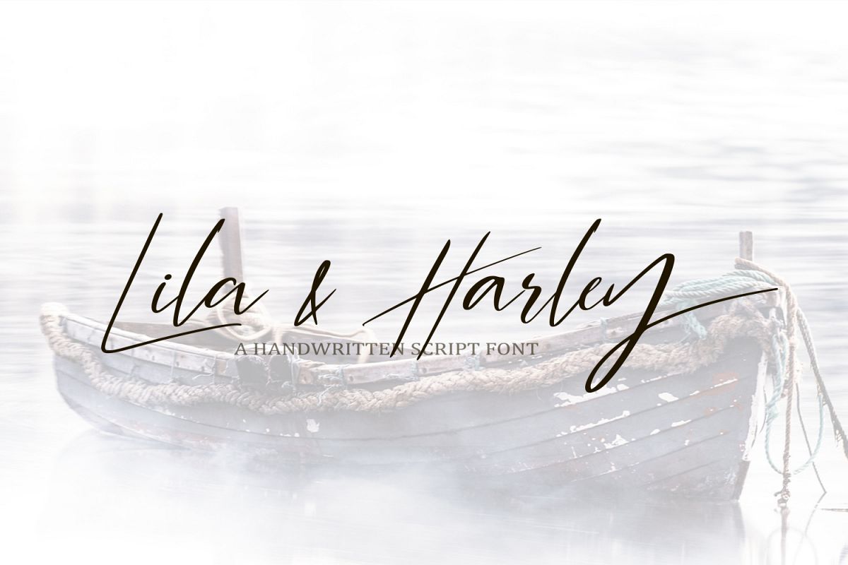Lila & Harley. Signature font example image 1