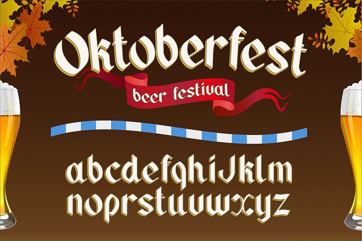 Oktoberfest. OTF gothic font. example image 1
