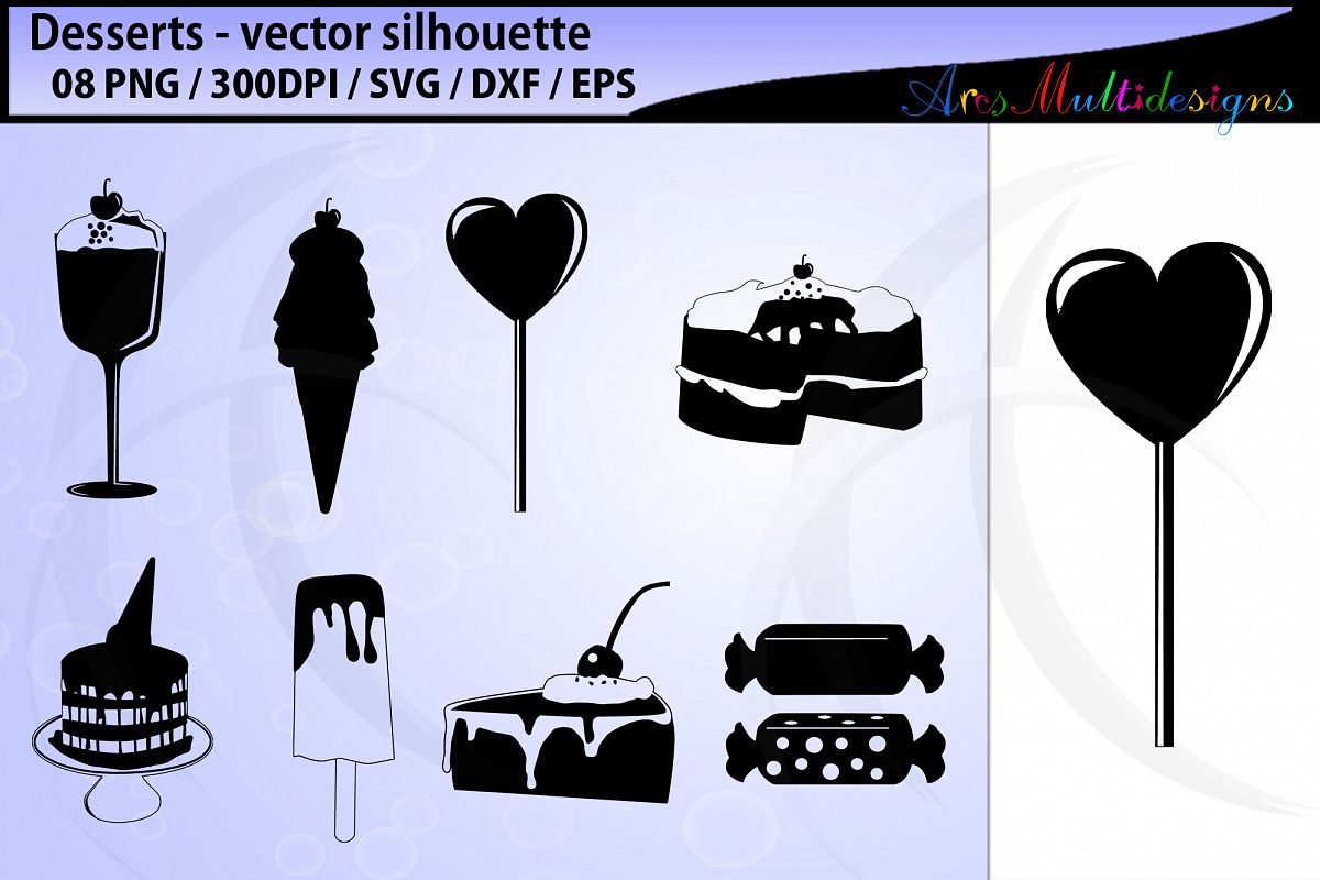 desserts vector svg silhouette example image 1
