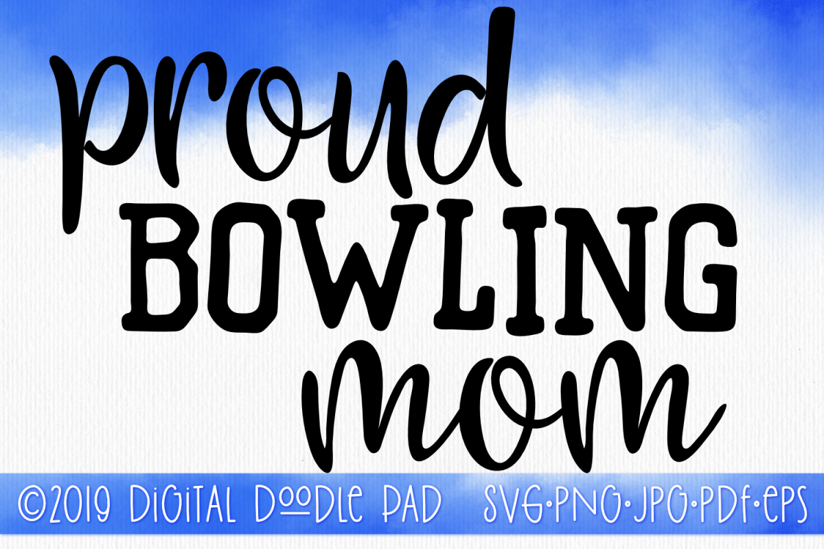 Bowling Mom SVG, Sports SVG example image 1