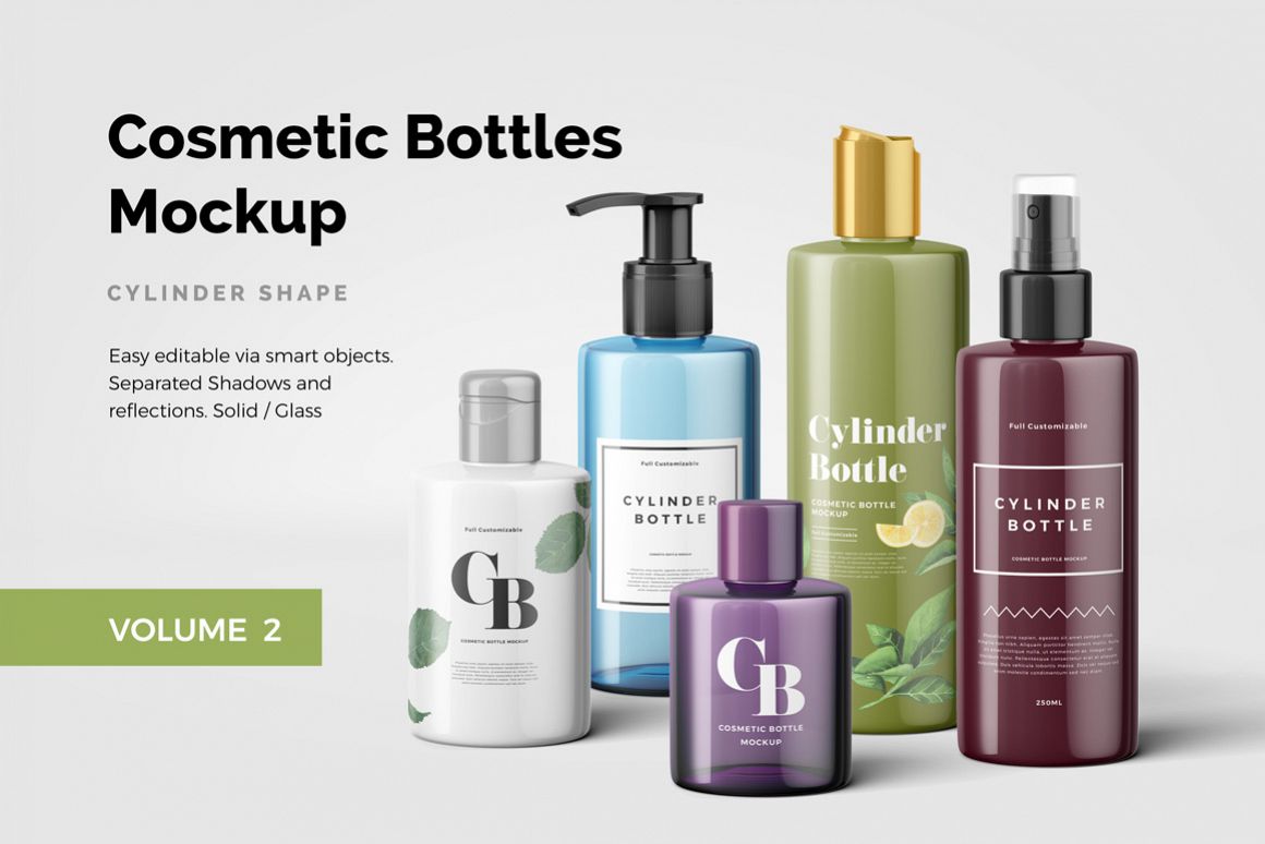 Cosmetic Bottles Mockup Vol.2 example image 1