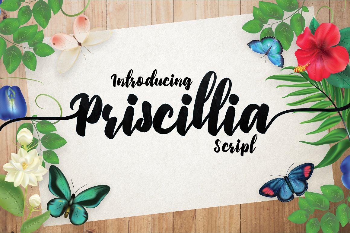 Priscillia Script example image 1