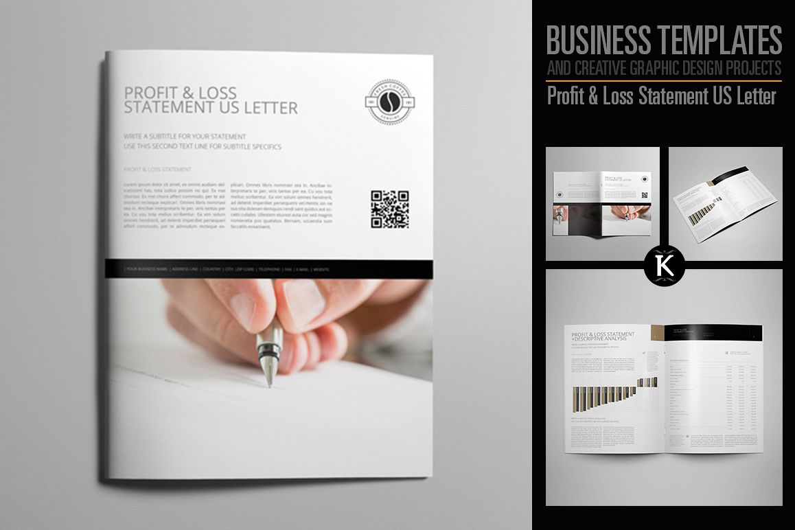 Profit & Loss Statement US Letter example image 1
