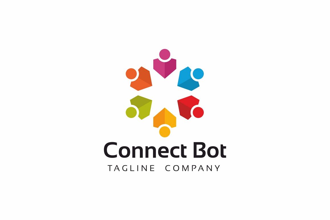 Connect People Logo Template example image 1