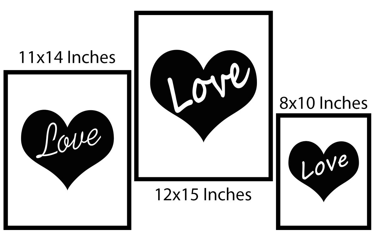Heart Print, Love Quote Print,Love Print,Heart Poster, OFF50 example image 1