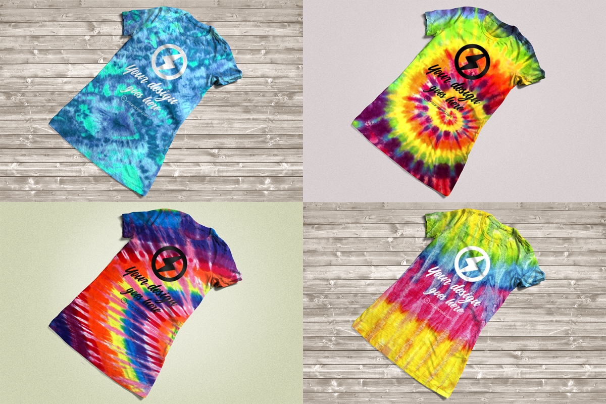 Tie Dye Tee Product Mock Up example image 1