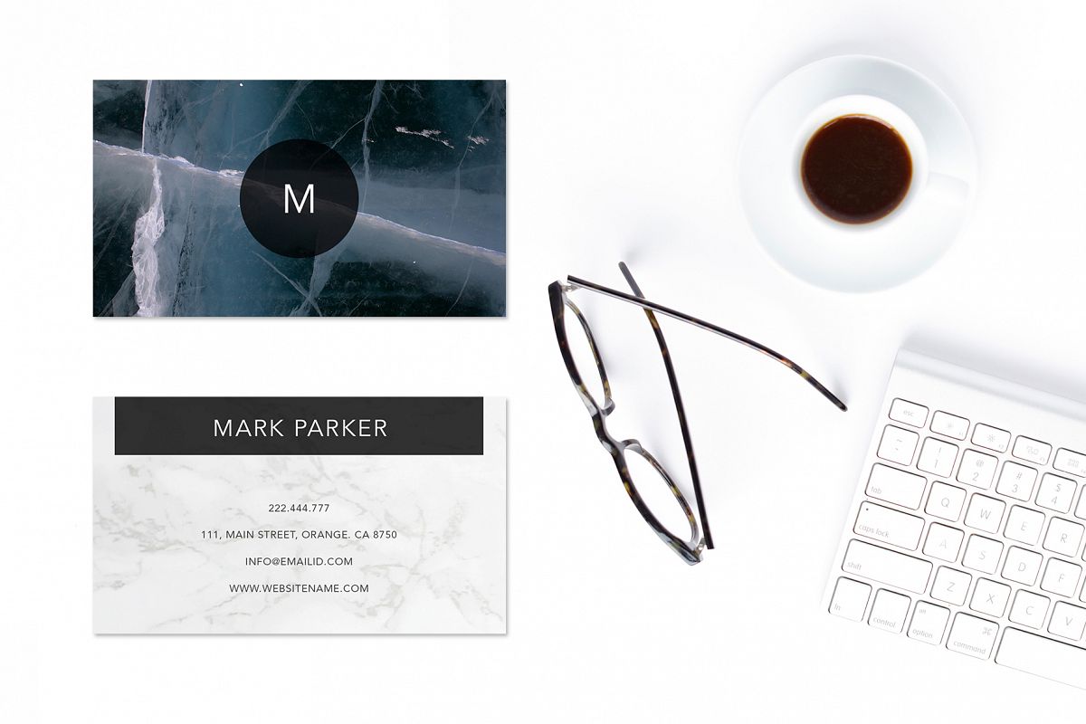 Modern Pattern Texture Beautiful Professional Art Business Card example image 1