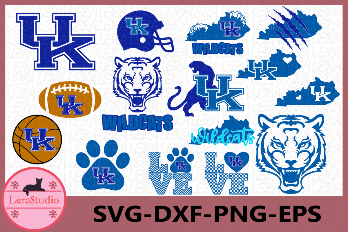 Kentucky svg, Wildcats Svg, Wildcat Head Svg, Wildcats Paw example image 1