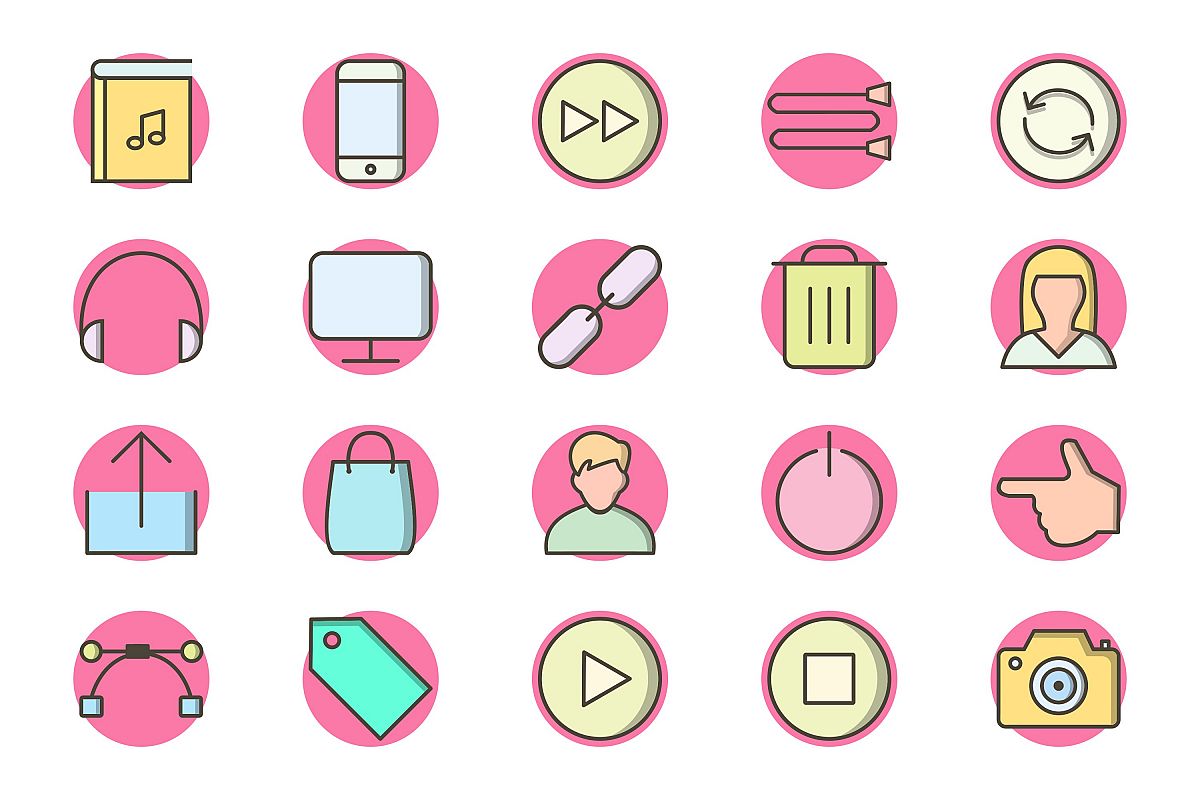 Set Of Multimedia Icons example image 1