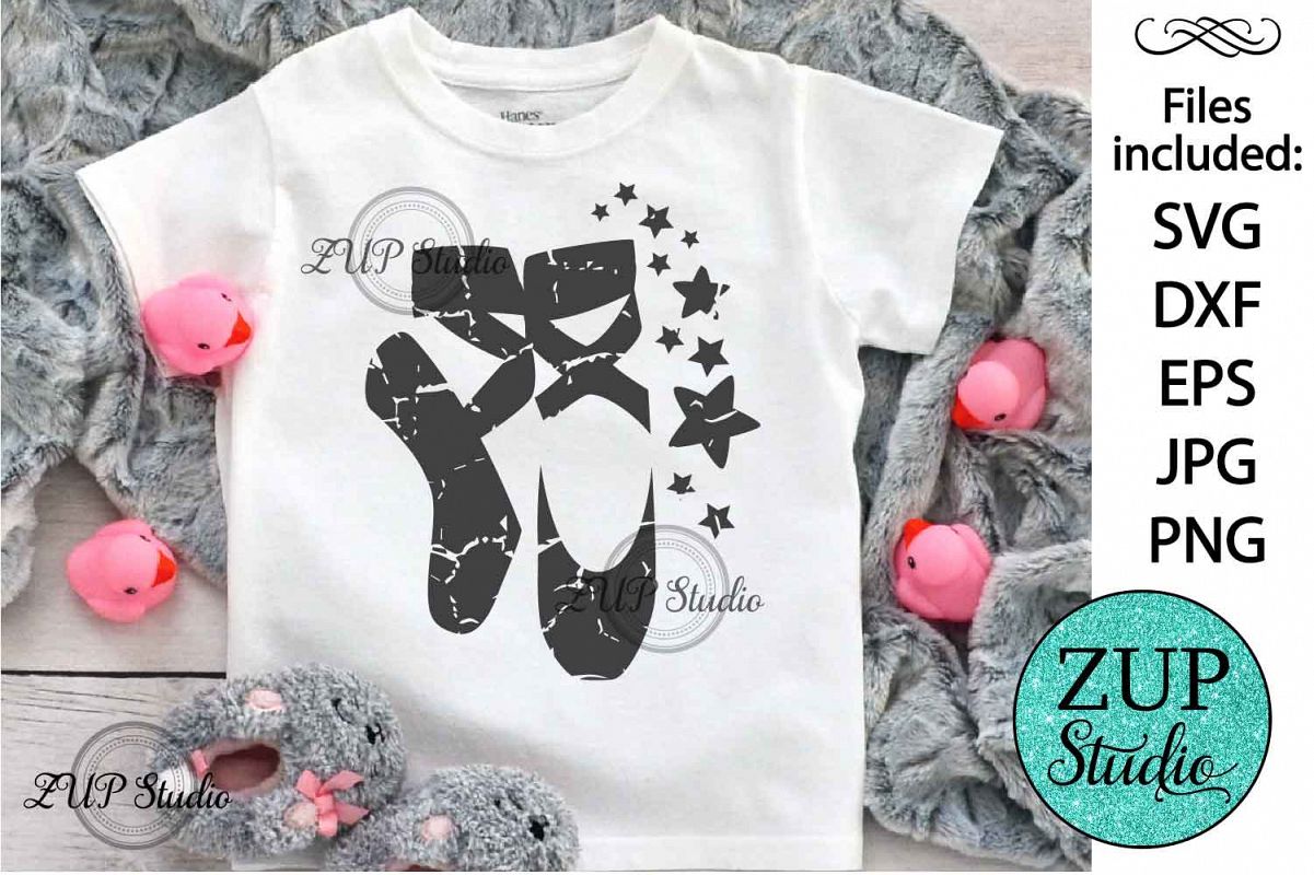 Ballet shoes Digital Cutting files file 158 example image 1