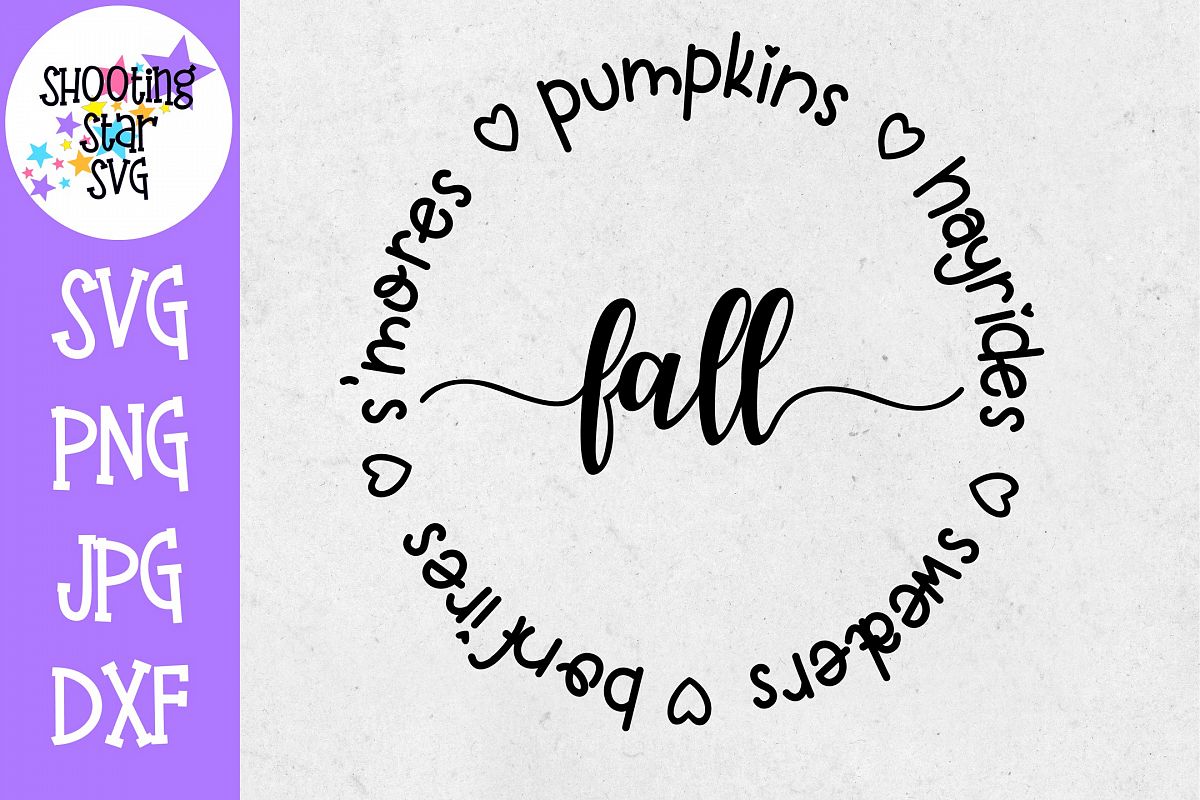S'mores Hayrides Pumpkins Bonfires Sweaters - Fall SVG example image 1
