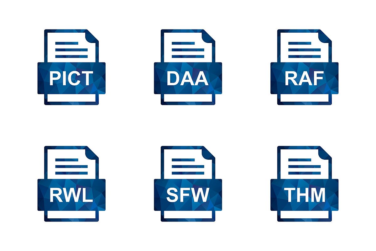 Set Of File Formats Icons example image 1