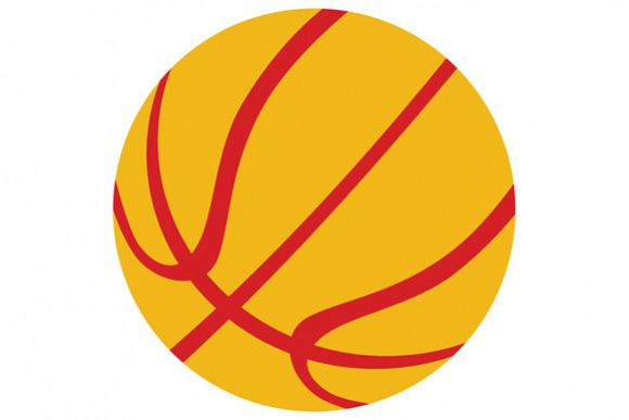 Basketball Ball Isolated Retro example image 1