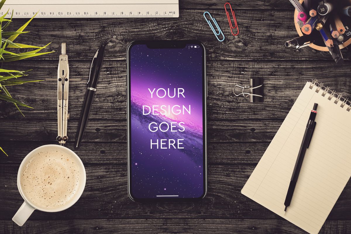 Apple iPhone X Mock-up #13 example image 1