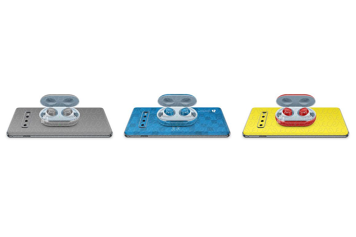 Samsung Galaxy Buds Vinyl Skin Design Mockup 2019 example image 1
