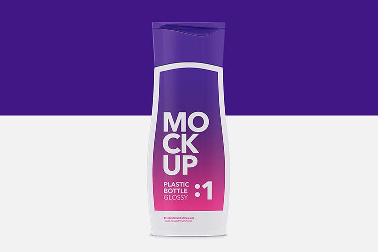 Cosmetics Bottle - Glossy - Front View example image 1