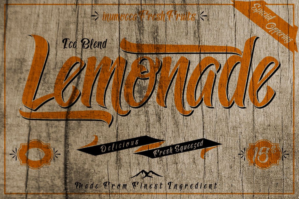 Lemonade Typeface with 5 Badges Bonus example image 1