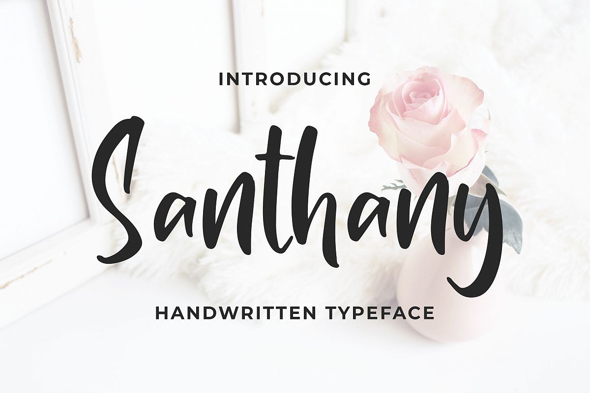 Santhany - Handwritten Typeface example image 1