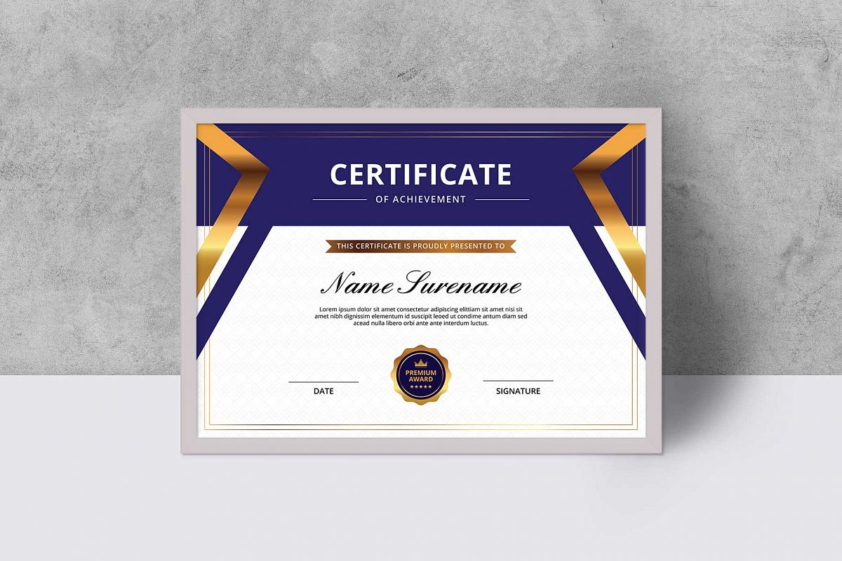 Certificate example image 1