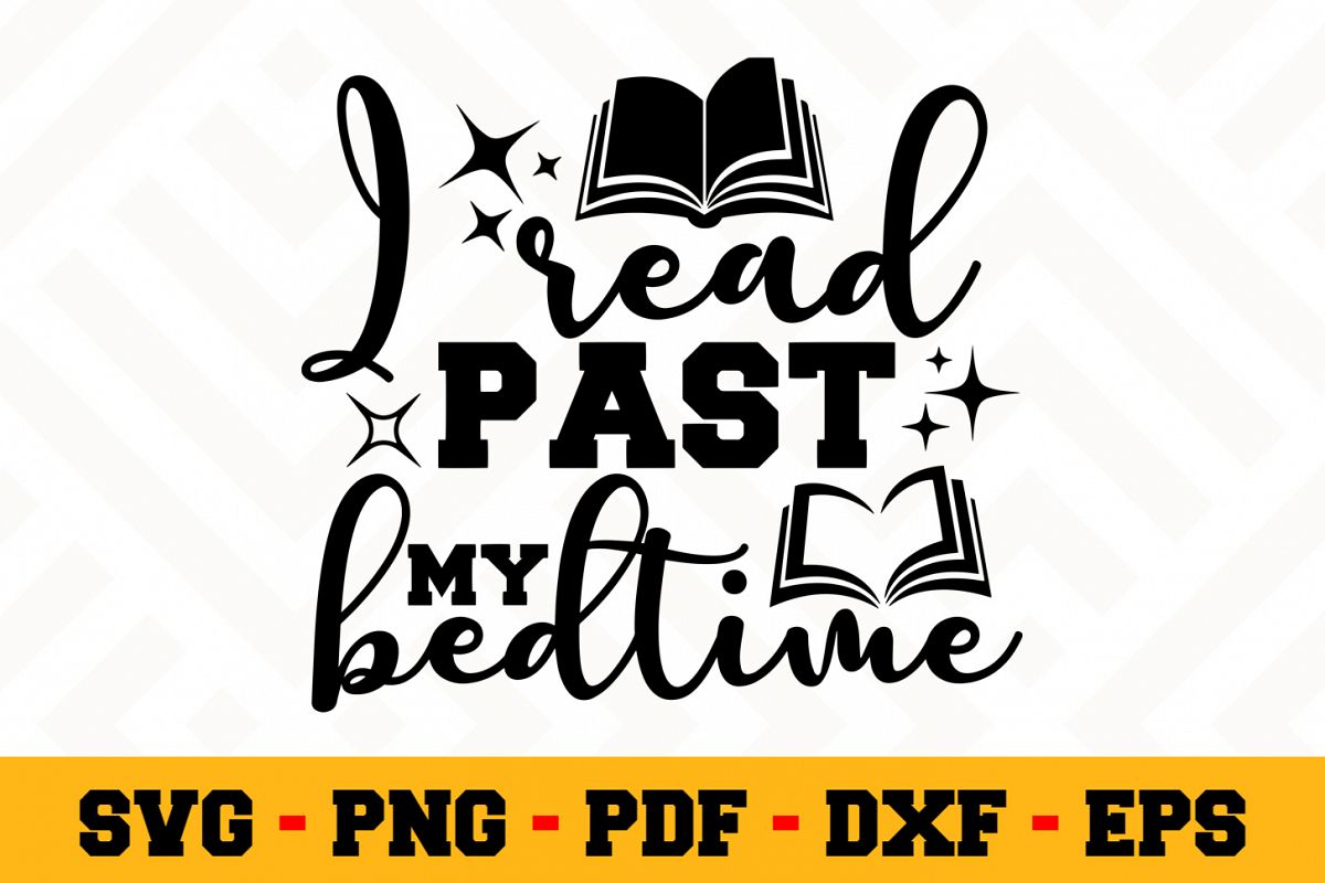 Book Lover SVG Design n623| Reading SVG Cut File example image 1