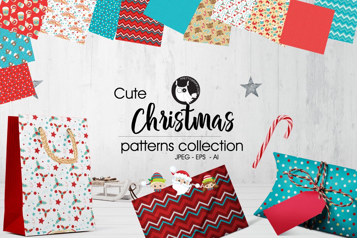 CHRISTMAS , digital papers example image 1