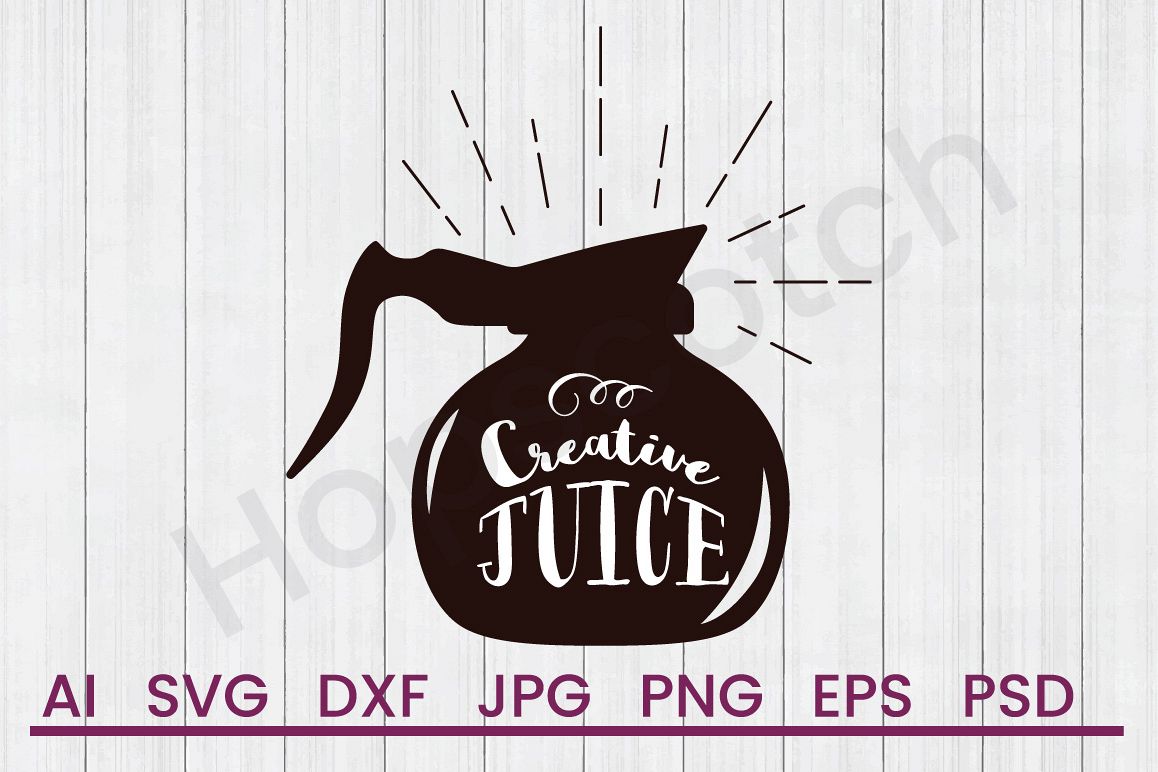 Coffee Pot SVG, Creative SVG, DXF File, Cuttatable File example image 1