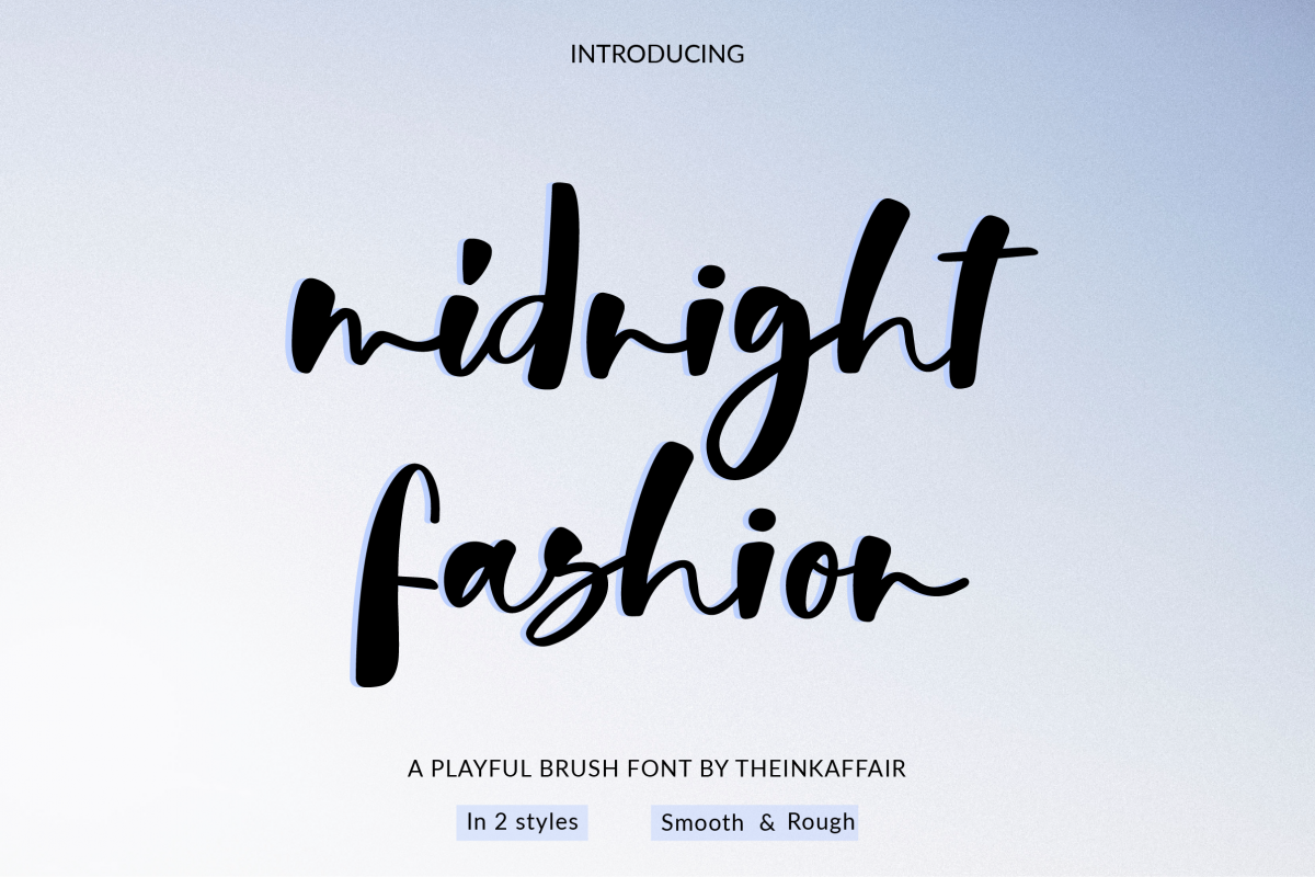 Midnight Fashion Font example image 1