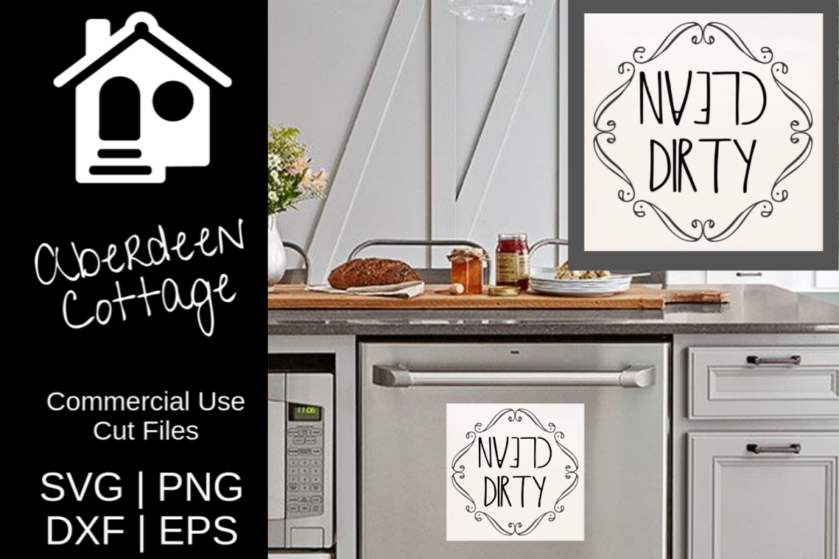 Dishwasher Dirty Clean SVG example image 1