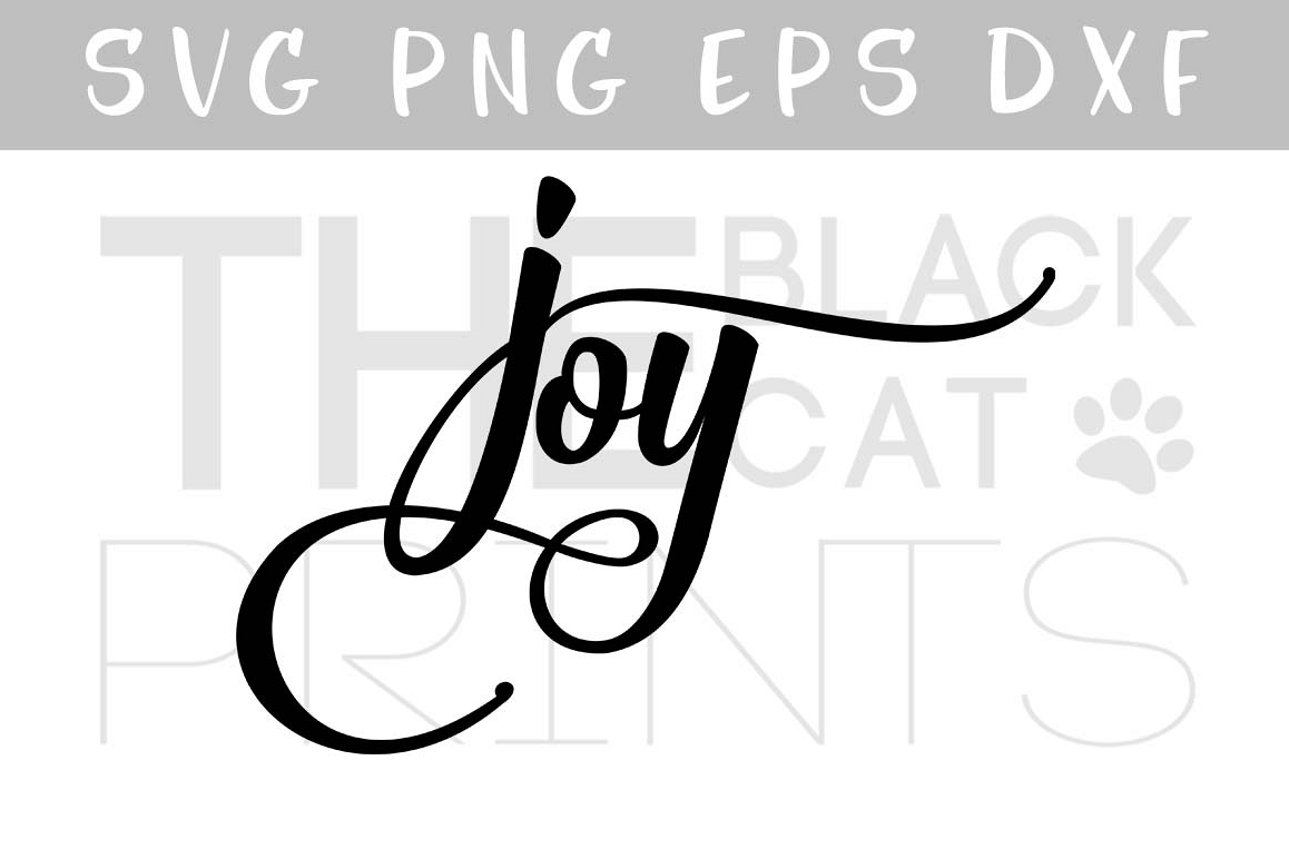 Joy SVG PNG EPS DXF Calligraphy SVG, Christian svg design example image 1