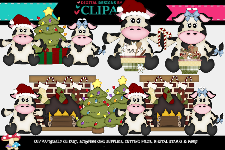 Christmas Cows 2 example image 1