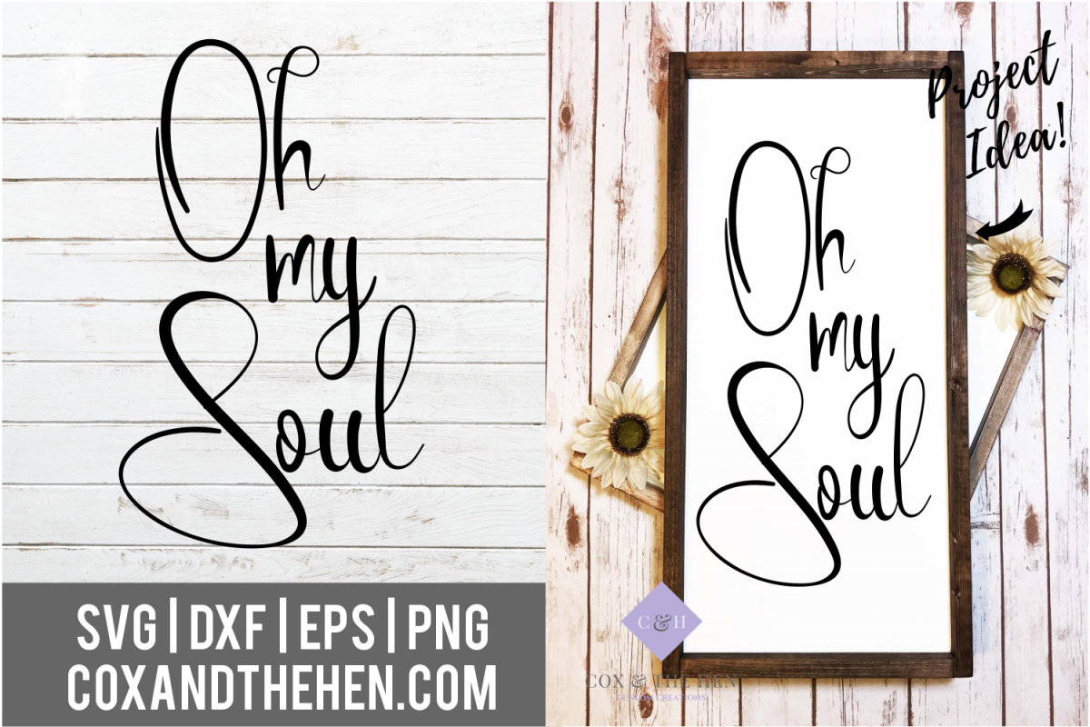 Oh My Soul Forest Wood Sign Stencil SVG example image 1