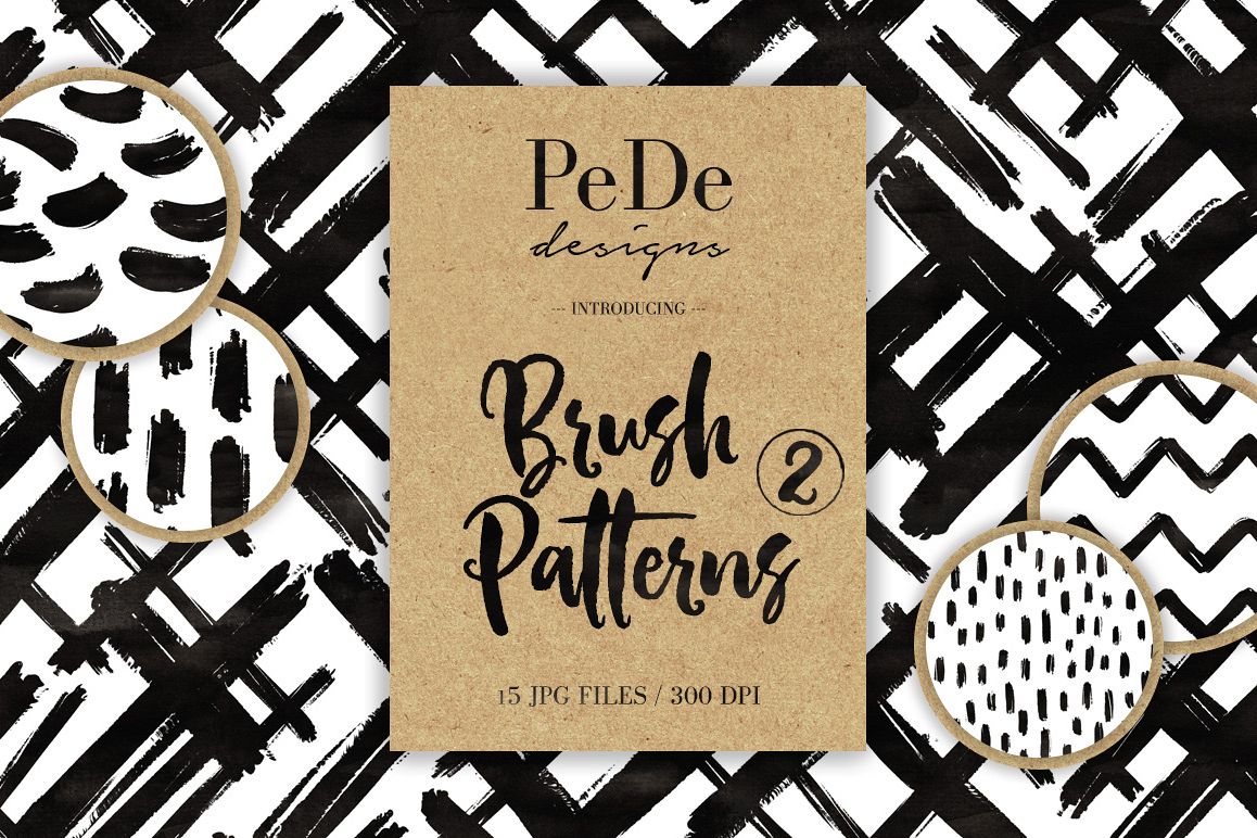15 Brush Patterns, set II example image 1