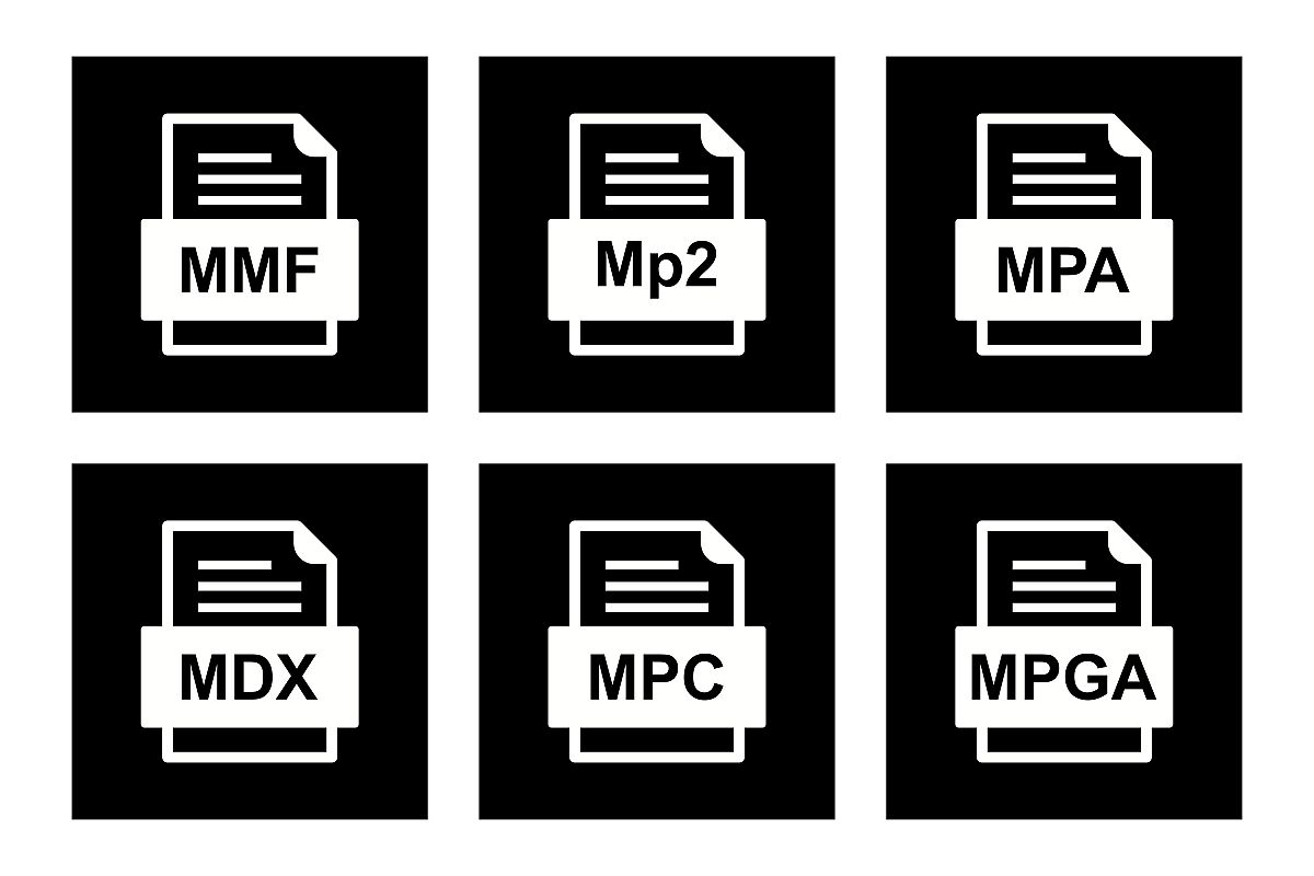 Set Of File Formats Icons example image 1