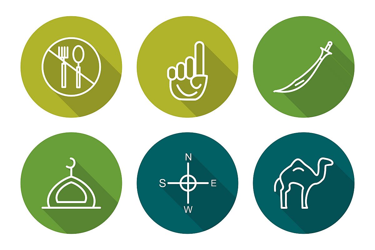 Set Of Ramadan Icons example image 1