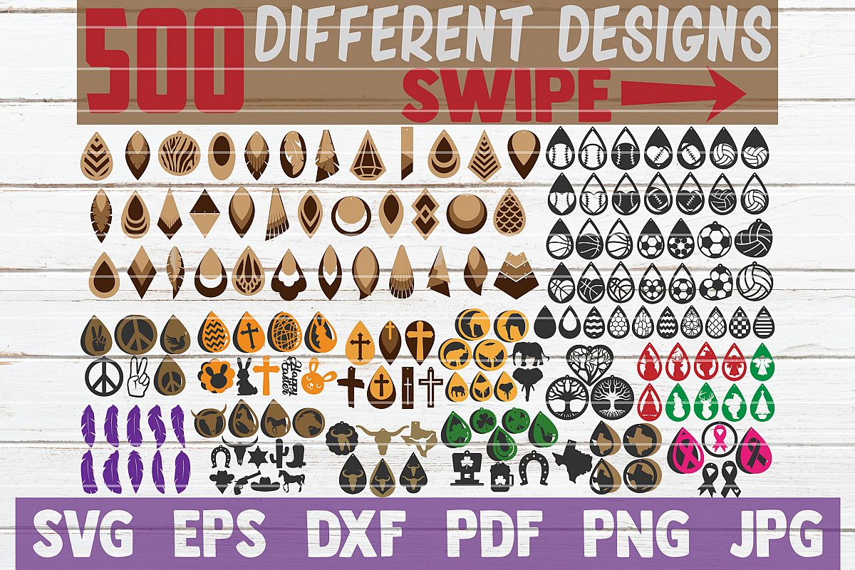 Download HUGE Earring SVG Bundle | SVG Cut Files | commercial use