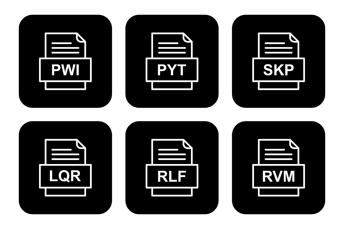 Set Of File Formats Icons example image 1