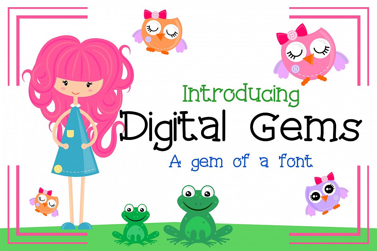 Digital Gems Font example image 1