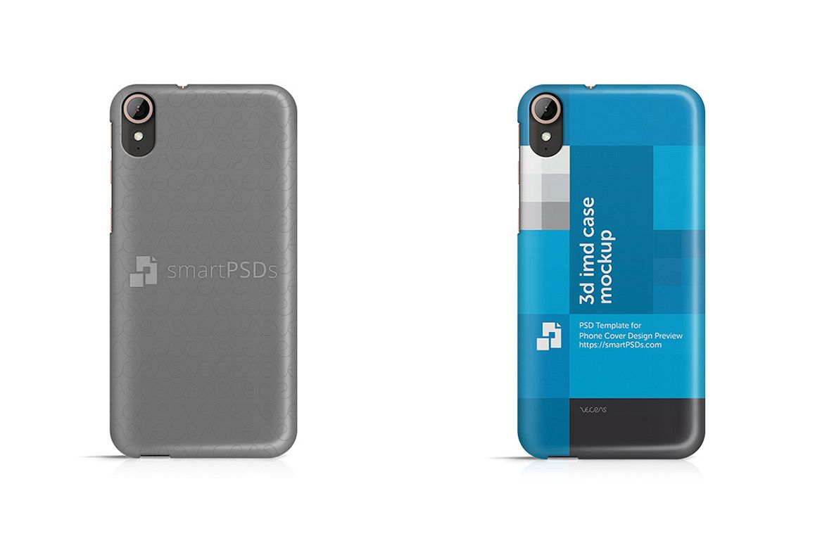 HTC Desire 830 3d IMD Mobile Case Design Mockup 2016 example image 1