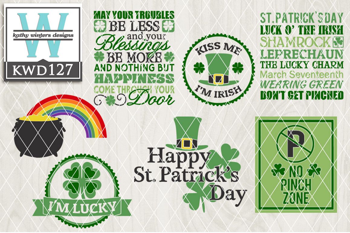 St. Patrick's Cutting File KWD127 example image 1