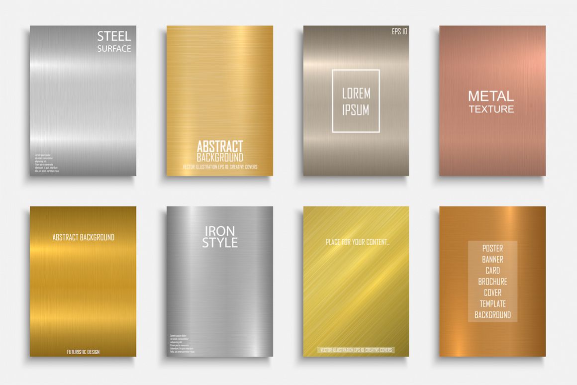 Colorful bright metallic covers example image 1