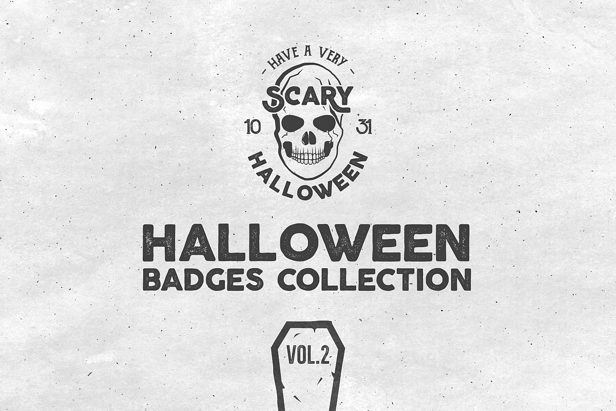 Halloween Badges Set. Vol.2 example image 1