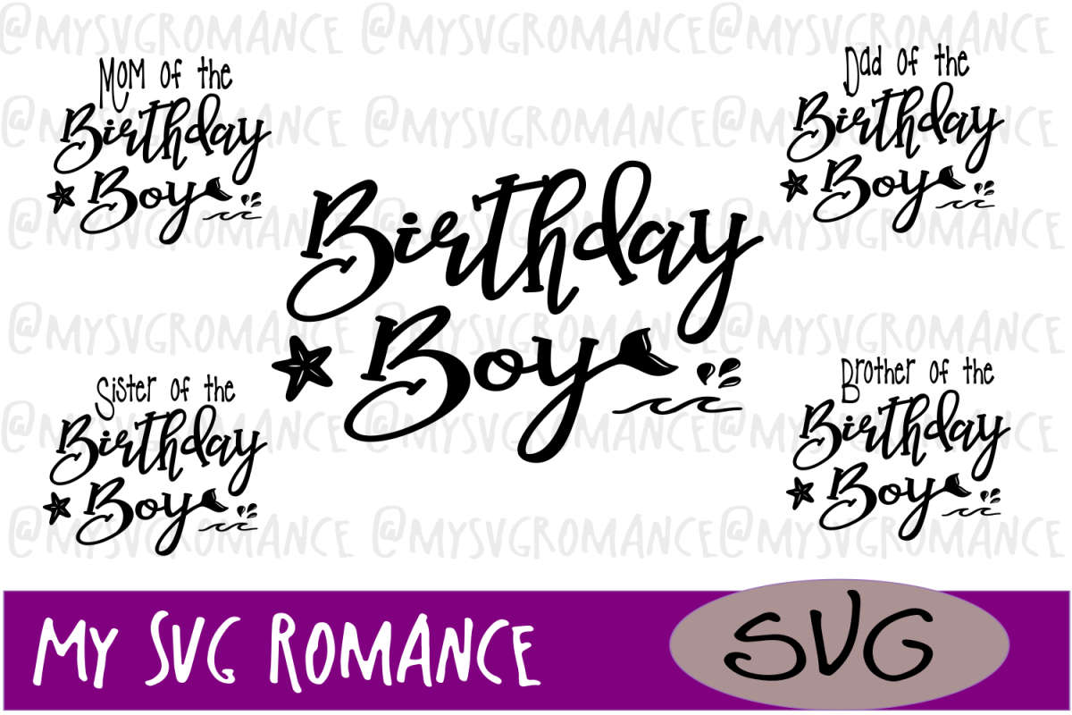 Birthday Boy Mini Bundle SVG - Party - Ocean - Beach (194991) | SVGs