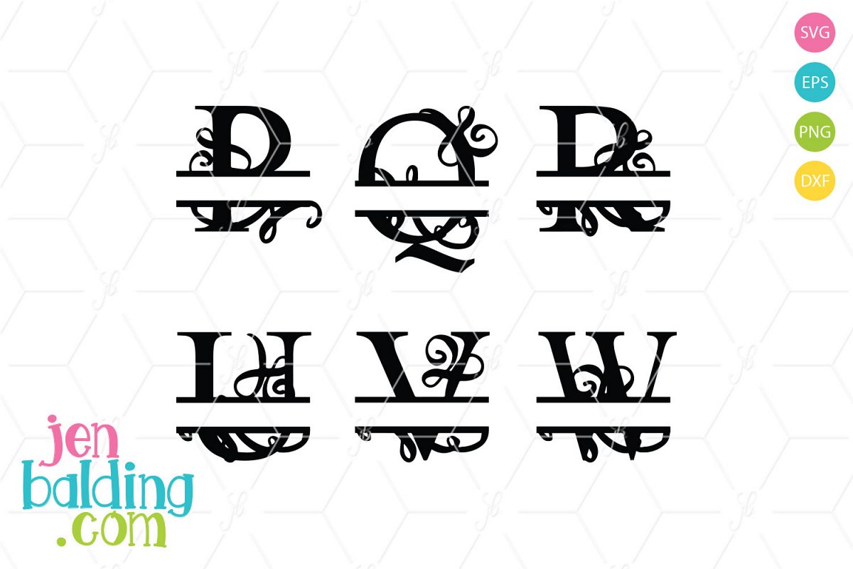 Split Monogram 6 example image 1