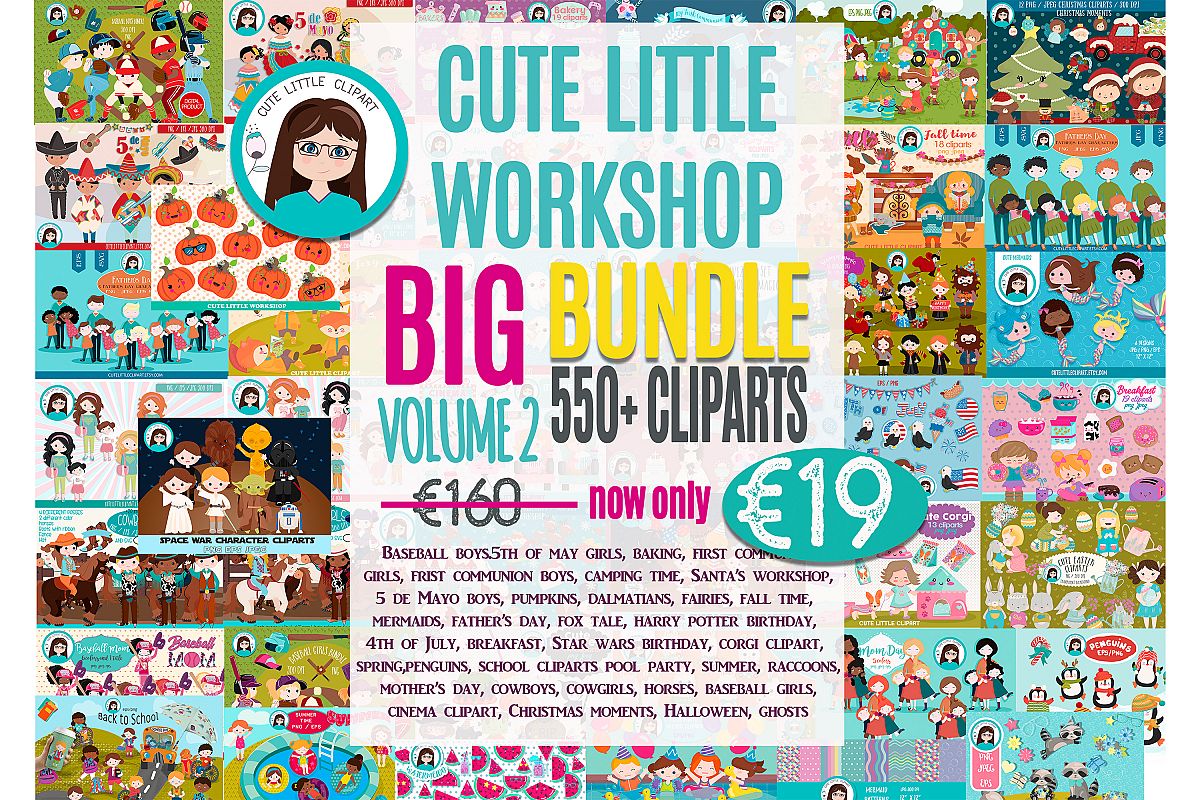 Big Bundle Clipart Volume 2 example image 1