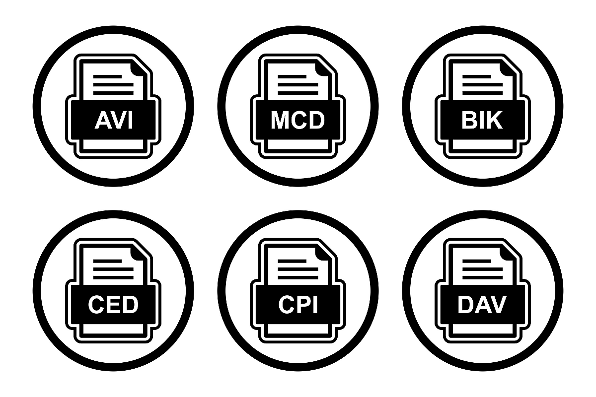 Set Of File Formats Icons example image 1