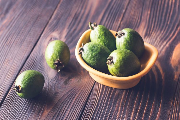 Bowl of feijoa fruits example image 1