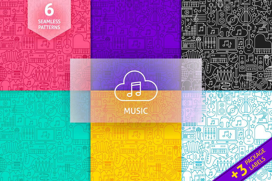 Music Line Tile Patterns example image 1