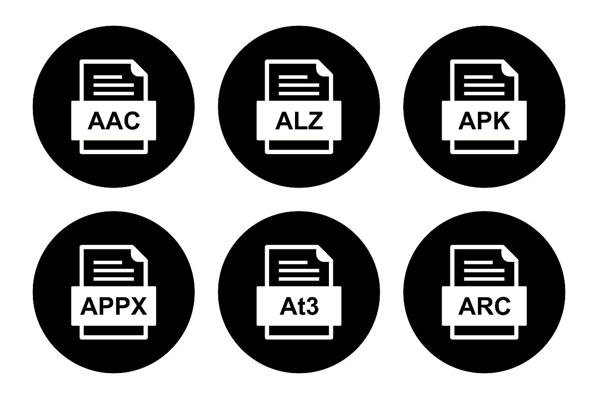 Set Of File Formats Icons example image 1