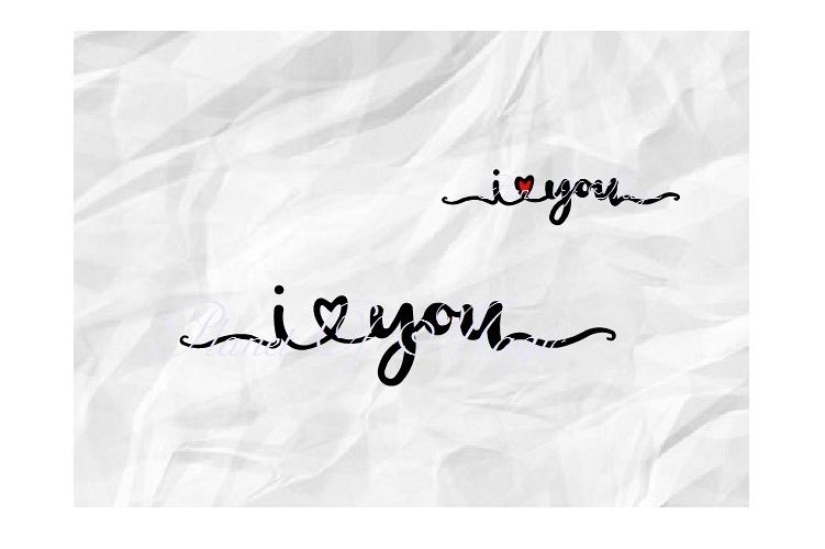 I Love You Svg, Valentine Day Svg, Love Svg, I Heart You Svg example image 1