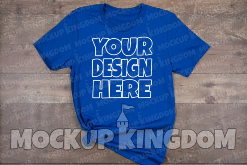 Unisex Crew Neck Shirt Mockup, Bella Canvas Mockup example image 1